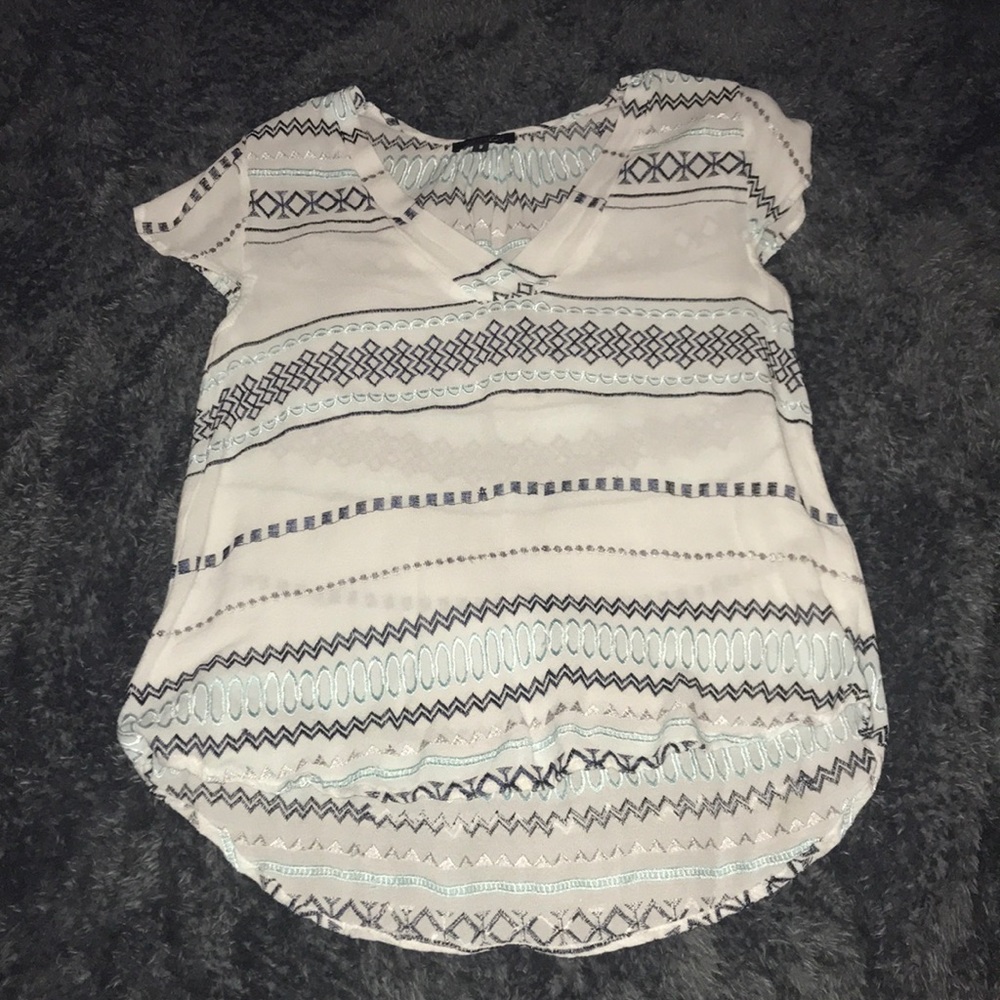 Papermoon sheer Aztec tee, like new, small - Picture 1 of 3